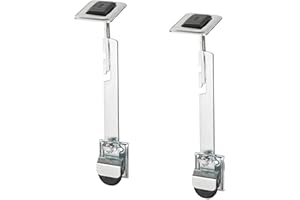 Abus Gs60 Spranga per Griglie, Set di 2, Blocco Antieffrazione per Grate Da Cantina con Tirante e Grandi Piastre di Tenuta, Livello di Sicurezza: 8, 04631