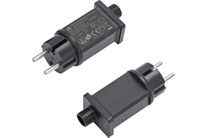 SUNSHINE SMILE Trasformatore LED 12V,IP44 Adattatore per luci di Natale,Spina Trasformatore Alimentatore,IP44 Trasformatore LED Adattatore Alimentatore,Driver LED a Bassa Tensione,Adattatore per Luci Fiabesche