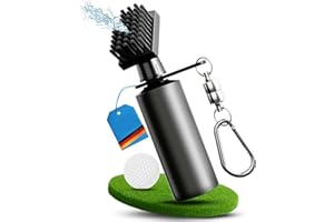 SINZONeu Limpiador de Palos de Golf Spray de Agua y Clip | Cepillo Portátil con Cerdas Nylon y Rascador | Regalo de Golf Ideal para Hombres