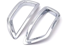 AIOFOGXC Car Accessories ABS Chrome Exterior Rear Fog Lamp Light Cover Trims Molding Garnish/Fit For Renault Captur 2014-016 (Color : Chrome)