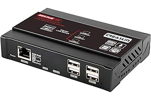 TreasLin 4K KVM HDMI Extender Over IP Lan, CAT5E/6, Receiver(TSV563-RX)