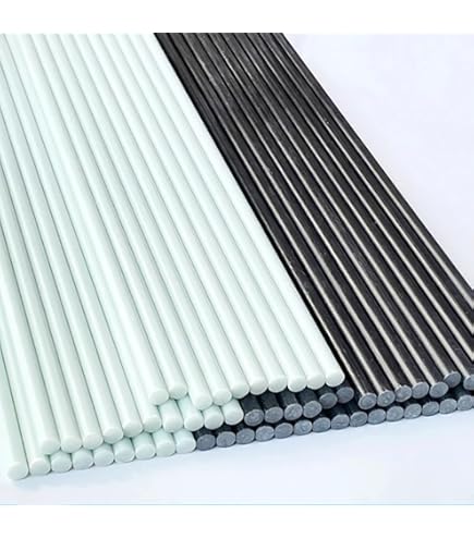 Tiges Fibre De Verre 500mm - Lot De 20 | Diamètre 1 à 5mm | Matériau Isolant Solide