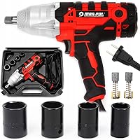 Set Avvitatore elettrico ad impulsi 1/2" 720NM con bussole e chiave 3600giri/min