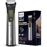 Philips India's No.1 Men's Trimmer | Pro Beardsense Technology | 15-In-1 Pro Kit - Face, Body & Private Parts | 3 Year Warran