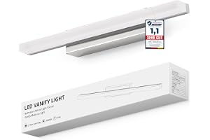 Yafido LED Spegellampa 40cm Naturvitt Ljus 9W IP44 För Badrumsspegel (Dusch- & Badrumssäker)