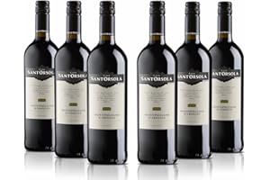 Sant'Orsola - Vino Rosso Montepulciano d'Abruzzo D.O.C. 13%, Gusto Secco e Delicatamente Tannico, 6x750 ml