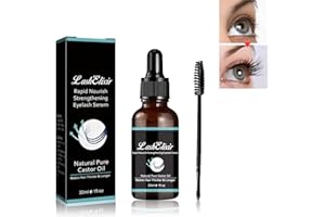 ALELYER Lashelixir Eyelash Serum,Lashelixir Rapid Growth Strengthening Eyelash Serum,Lash Elixir Castor Oil Eyelash Serum, Organic Castor Oil Eyelash Serum,Rapid Eyelash Lash Growth Serum