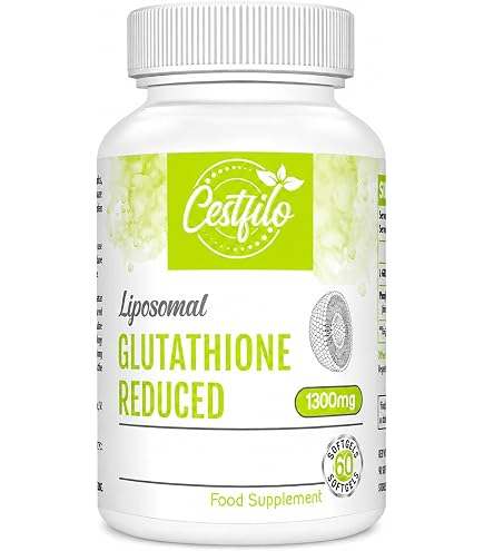 Liposomal Glutathione Soft Capsules, 1000 mg per Serving, High Dose Dietary Supplement, 60 Capsules Health & Personal Care