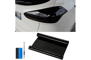 NewL Scheinwerfer-Folie 30 * 120cm, Wasserdicht Auto Scheinwerfer Folie Tönungsfolie Nebelscheinwerfer (schwarz)