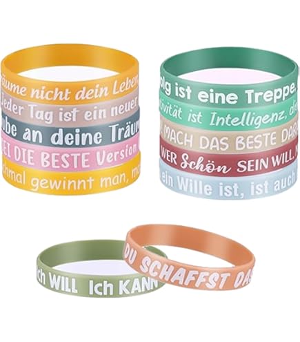 Motivatiearmbanden, 60 stuks, siliconen armbanden met inspirerende spreuken, moedermakers, geschenken, motiverende rubberen armbanden, feestcadeautjes voor tieners, scholieren