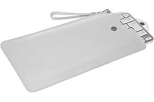 GEEKRIA Étui de Transport pour Clavier Logitech MX Keys Mini, étui de Protection en Cuir végétalien, Housse de Clavier de Voyage (Gris Clair)