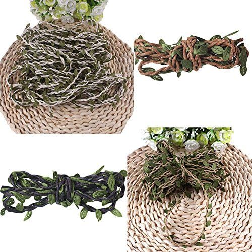 Oxforder 10M Natural Leaves woven rattan DIY Supplies Drawstring Decoration Antique Craft Wedding Gift Tags Wrap Making Decor Ornament