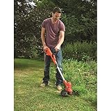 Black+Decker Elektro-Rasentrimmer (450W, E-Drive, 25 cm Schnittbreite, mit Zahnradantrieb, Automatische Fadeneinstellung, Führungsschiene) ST4525 - 3