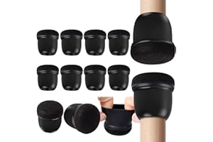 ZUIMENG Gommini per Sedie, Tappi per Sedie Silicone, Feltrini per Sedie Rotondi Piedini per Sedie Proteggere (Nero 8pcs, Adatto 19-25 mm)