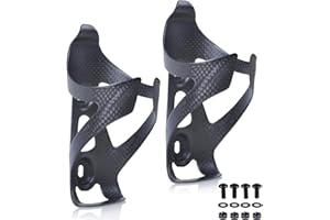 ThinkTop 2 Pack Ultra-Light Full Carbon Fiber Bicycle Bike Drink Water Bottle Cage Holder Brackets for Road Bike MTB Cycling