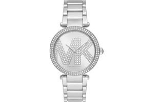 Michael Kors Damenuhr Parker, 33 mm Gehäusegröße, Dreizeigerwerk, Edelstahlarmband