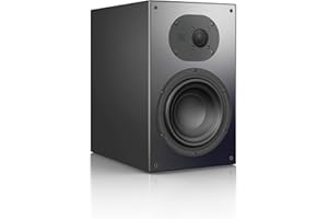 Nubert nuLine 34 | Schwarzer Regallautsprecher | 1 Stück Kompaktlautsprecher | Lautsprecher für Stereo | Heimkino & HiFi Qualität auf hohem Niveau | Passive Regalbox mit 2 Wege Technik Made in Germany