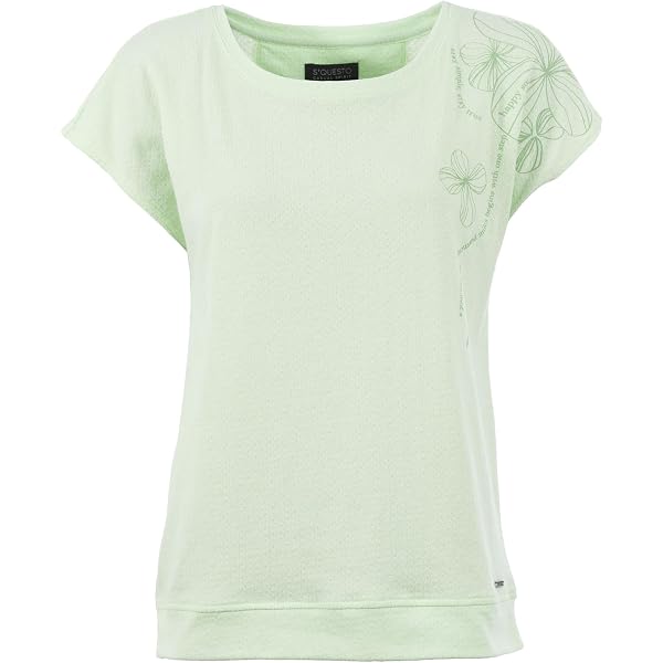 Maglia S'questo Seashell Con Manica Raglan E Fiocco In Vita – Stampa Estiva Lettering