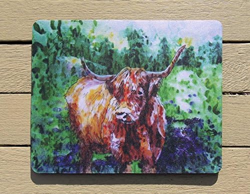 Highland Cow Mousemat / Mousepad - Scottish Gift - Highland Cow Gift