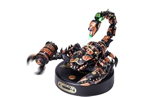ROKR Zestawy modeli Scorpion dla dorosłych do budowania metalowych puzzli 3D - ABS i metalowe pąki figurka owadów, steampunkowy prezent dla zabawek i mężczyzn (MI04)