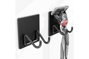 jockcaras Selbstklebend Rasierer Halter Ohne Bohren: Handtuchhaken Rasierklingenhalter 2er Pack