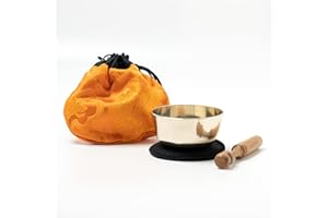 KLANGSCHALEN-CENTER Meditación Cuenco tibetano Set con bolsa de 5038 de l de
