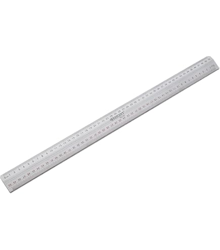 LINEX 100411044 stalen liniaal, 100 cm lang en 3,5 cm breed, met cm en