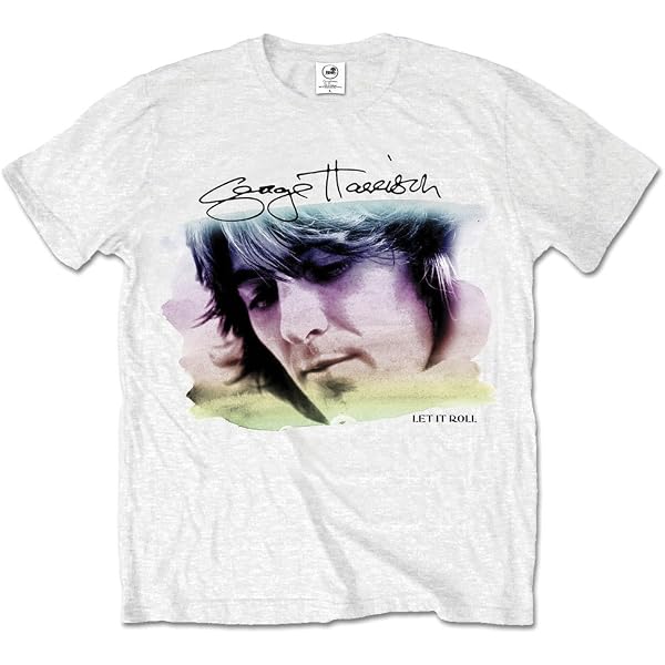 Rock Off Maglietta George Harrison Sun And Moon - Ufficiale Unisex - 5