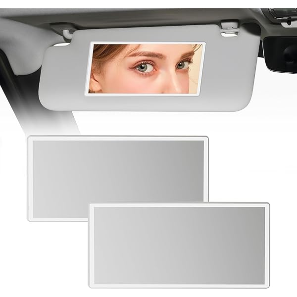 Specchietto Auto Per Trucco E Bambini - Adesivo Per Visiera O Schienale - Foto 2