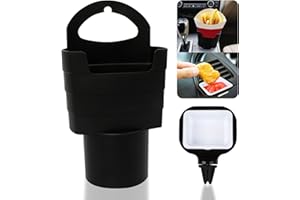 Yisscen Pommes Becherhalter im Auto, Pommes Halter, Pommes Frites Halter Ständer, Tragbarer Pommesständer, Pommesständer mit Saucenhalter, für Snacks Ausstellungsstand, Auto-Innenzubehör