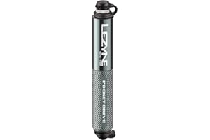 LEZYNE Pompa manuale per bicicletta HP Pocket Drive, ad alta pressione 160 PSI, compatibile con Presta e Schrader, in alluminio CNC resistente, tubo flessibile compatto, ABS flessibile, pompa per