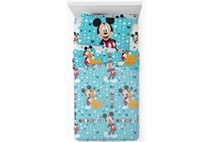 LOVETESSILE Iconico e Divertente: Set Letto Singolo Disney Mickey Mouse per Notti Incantevoli!