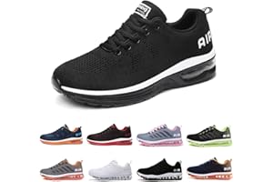 SOTIRSVS Chaussures de Course Sport Basket Running Homme Femme Respirante Air Baskets léger Sneakers Confortable Mode Shoes AntidéRapant Jogging Fitness Gym Outdoor Noir Blanc Bleu Rouge 34-46EU