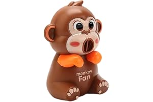 Mini Fan For Cup Bowl - 3.82 Inches USB Rechargeable Clip On Cooler, Cute Animal Design