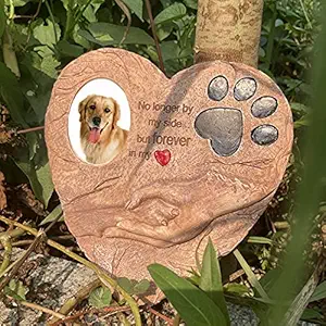Ooooknpc Pet Heart Memories Stone Sympathy Garden Marker Dog Tombstone Cat Gravestone