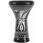 Profesyonel Mısır Darbuka Percussion Oryantel Koyuculu Kılıf ve Alyan Ayarlama Anahtarlı Darbuka (Erzincan İşlemeli)