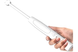 JZFGJ Palo EléCtrico para Conducir Cerdos,Controlador de Cerdo EléCtrico de Mano Recargable para Ganado con IluminacióN LED,para Vaca,Cerdo,Ganado,Cabras y Perro Grande,