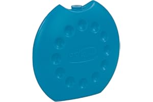 GIO'STYLE GioStyle Space Ice Mattonella Ghiaccio Ideale per Frigo e Contenitori-Made in Italy, Azzurro, 400 ml