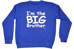 123t Funny Novelty Funny Kids Sweatshirt - Im The Big Brother - Sweater Jumper