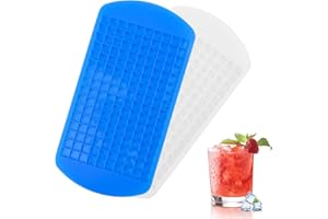 MXTIMWAN | Moule à Glaçons en Silicone - Mini Moule à Glaçons - 160 Glaçons, Boissons, Cocktails, Chocolat, Jus, Whisky, Bières
