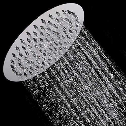 TAPCET Duschkopf Kopfbrause Regendusche Top Duschköpfe Regenduschkopf Regenbrause 304 Edelstahl poliert Spiegeleffekt 8'' Top Spray Shower Head Rundlich