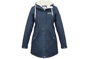 Regenliebe Damen Regenmantel wasserdicht Friesennerz mit Teddyfleece gefüttert
