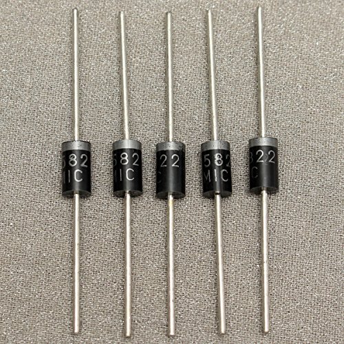 Set von 100 PCS 8 Werte Gleichrichter Dioden Bag Sortiment Kit für Arduino (25 x 1 N4148, 25 x 1 N4007, 10 x 1 N5819, 10 x 1 N5399, 10 x FR107, 10 x fr207, 5 x 1 N5408, 5 x 1 N5822) - 5