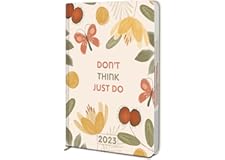 Jhingalala Hard Bound Designer Notebook Diary 2023 with Dates, Daily Monthly Planner, Calendar 2022, Size: 21 x 15 cms, 80 GS
