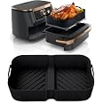 20PCS Accessoires Moules Air Fryer Ninja AF500EU 10.4L - Silicone Antiadhésif + Grille + Accessoires Cuisine