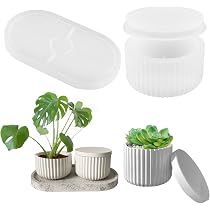 3 Stampi In Silicone Per Dolci A Forma Di Cactus E Piante Grasse - Stampo Per Vasi In Silicone - Ideale Per Creazioni Fai-da-te