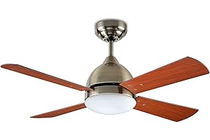 Forlight Ventilateur du Plafond Borneo E27 15W Patiné Teck