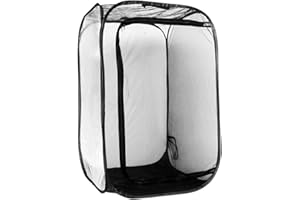 Makluce N/P Large Monarch Butterfly Habitat Mini Cage,Mini Plant Greenhouse,Insect And Butterfly Cage Pop-up Collapsible Insect Mesh Cage With Zipper Protection For Easier Clean judicious