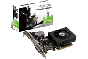 MAXSUN GeForce GT 730 2G DDR3 Tarjeta de video ITX SFF Tarjetas gráficas HDPC de bajo perfil, 902 MHz, PCI Express 2.0, 64 bits, HDMI, VGA, DVI