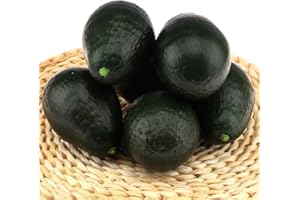Gresorth 6pcs Artificial Lifelike Avocado Decoration Fake Fruit Home Party Festival Photography Props